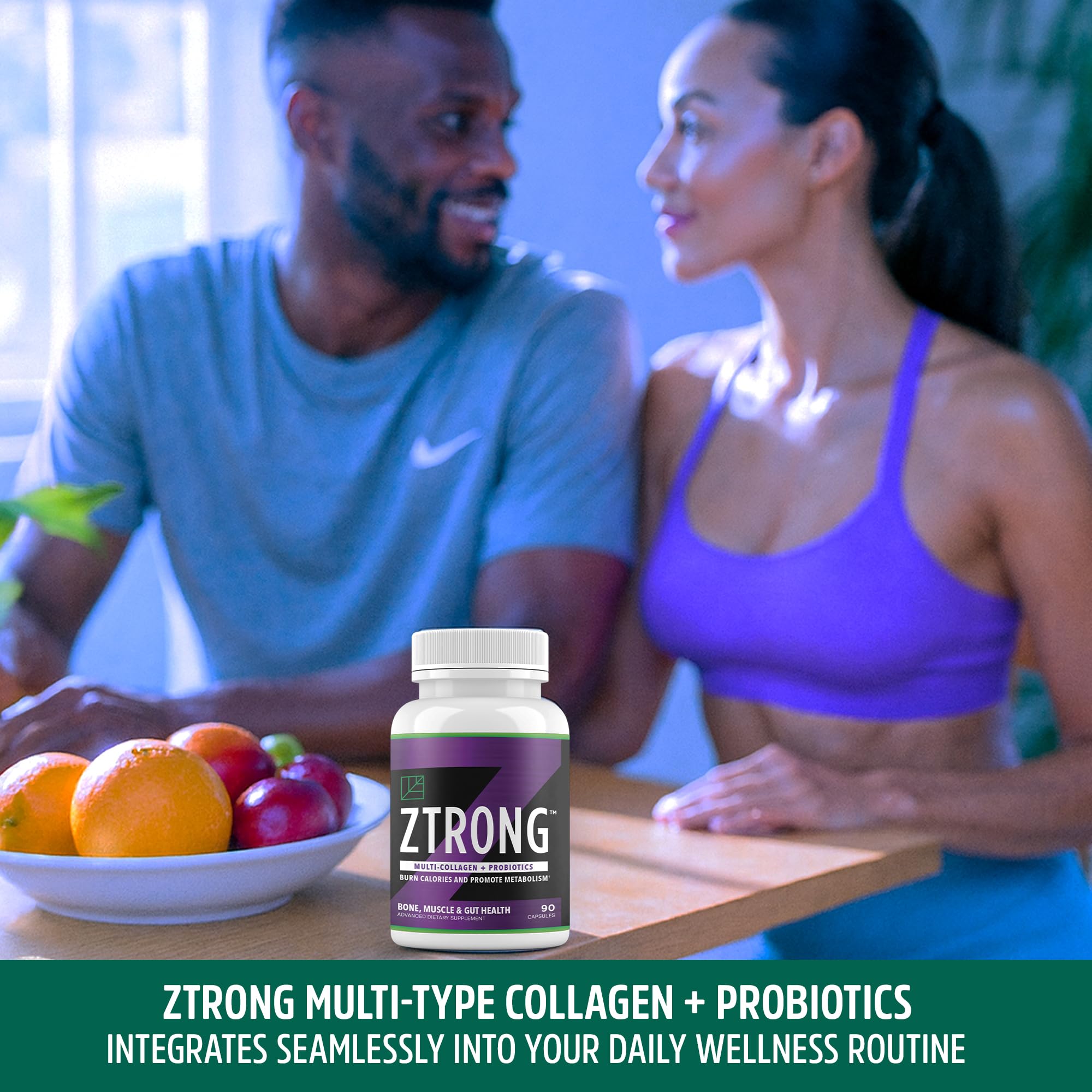 Dr. ZTRONG label notes gluten-free and non-GMO ingredients for quality.</