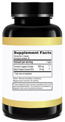 DRA. ANNA Turmeric Curcumin label shows gluten-free formula and no artificial additives