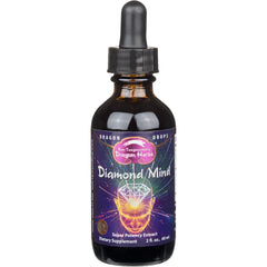 Dragon Herbs Diamond Mind Drops bottle for focused moments during study or work.
