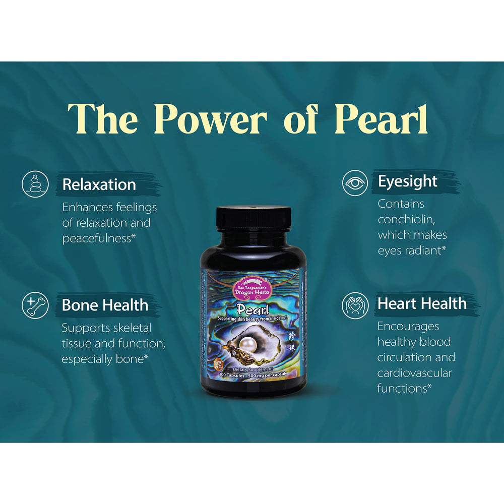 Dragon Herbs Pearl Powder loose powder pour for facial mask routine.