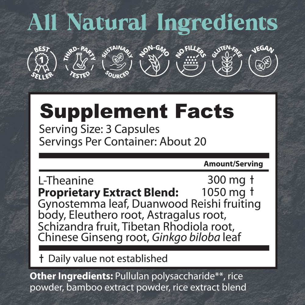 Dragon Herbs Tao in a Bottle label close-up emphasizes natural ingredients and care