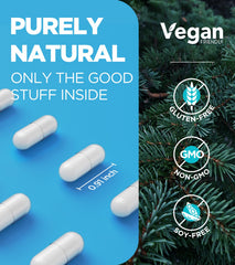 Dralot ingredients label closeup highlights non-GMO, vegetarian magnesium blend