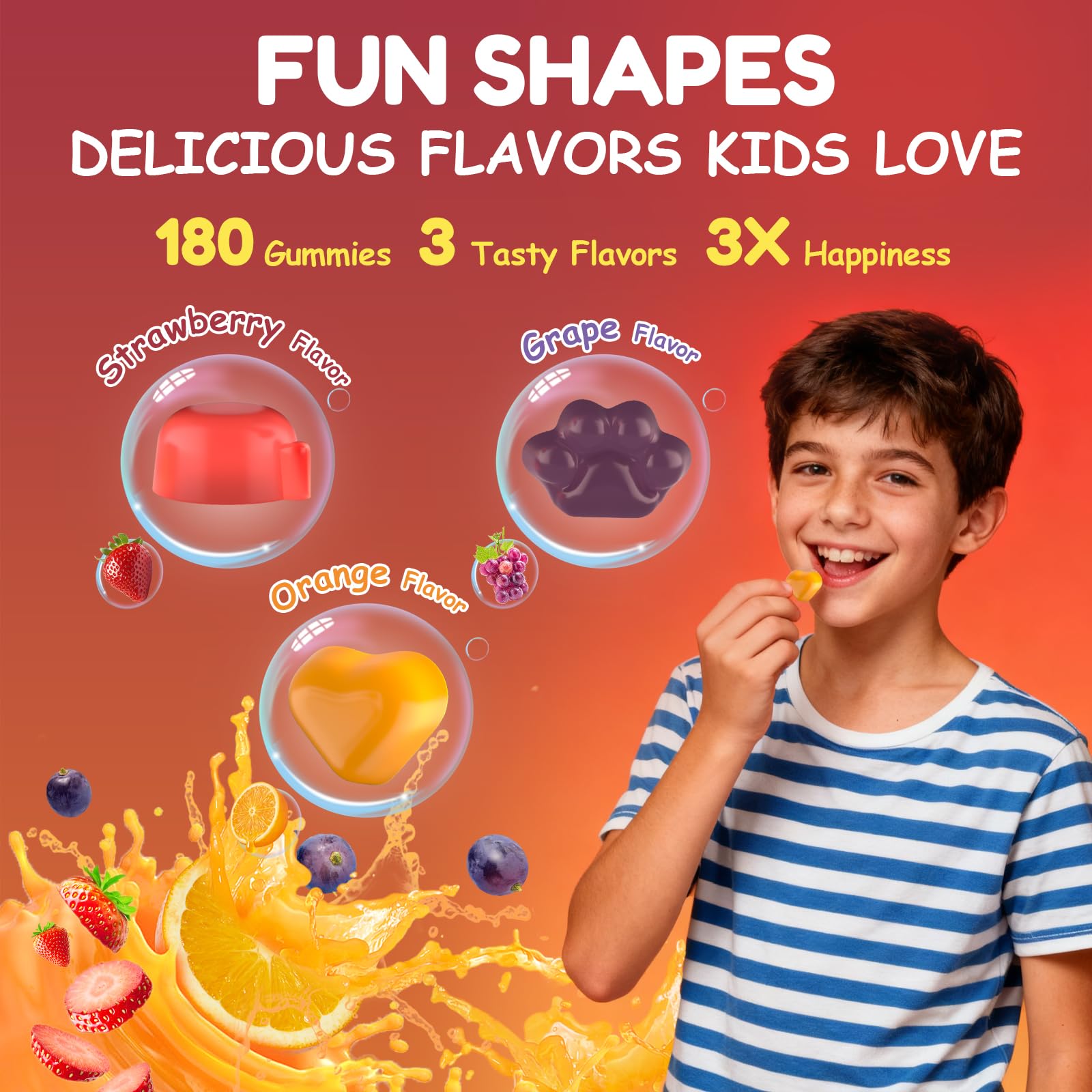 DRALYTHIO NEXA strawberry flavor gummies with no added sugar