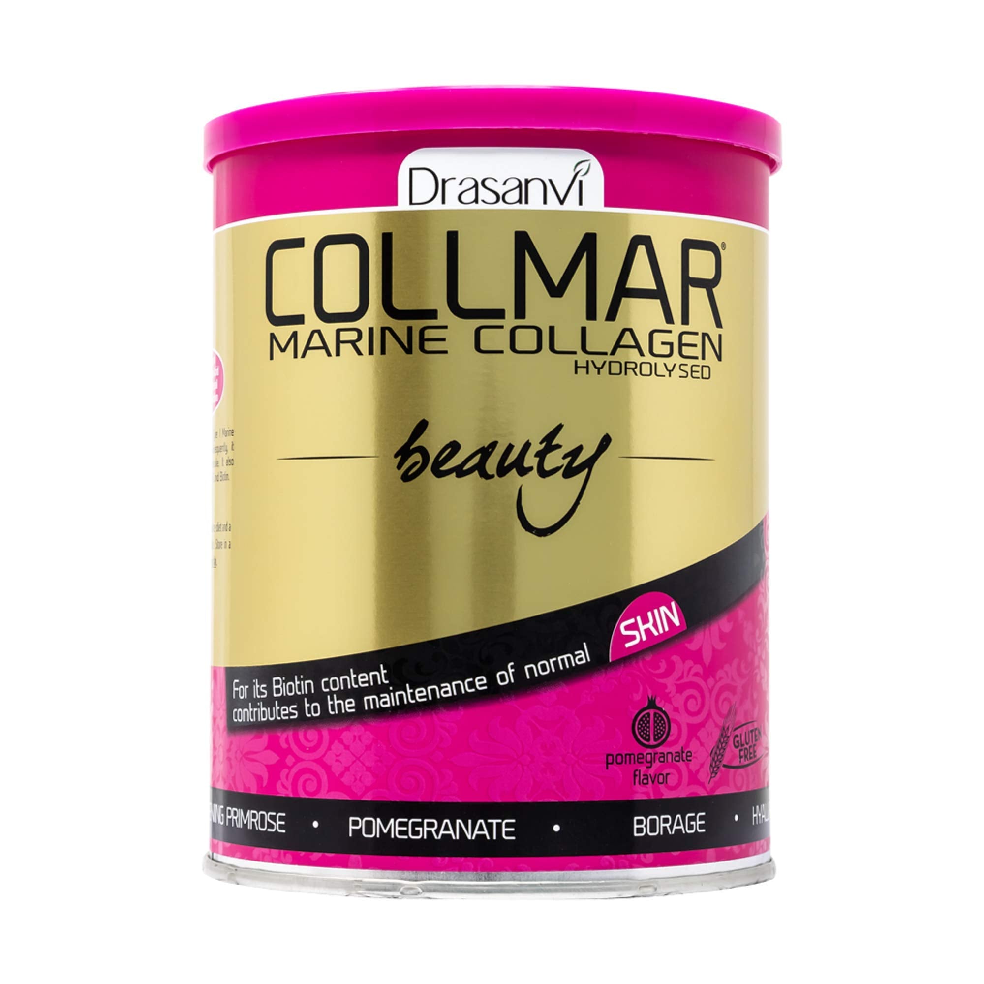 Drasanvi COLLMAR Beauty bottle with pomegranate flavor for daily beauty support.