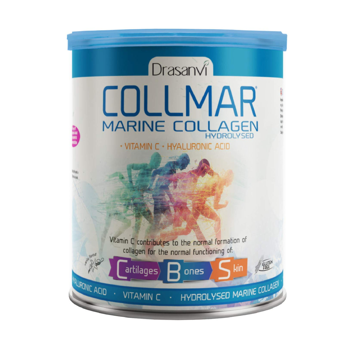 Drasanvi COLLMAR marine collagen vanilla bottle for daily skin and joint support.