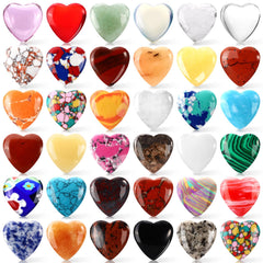 Draupnir heart worry stones closeup showing polished surfaces for tactile calm and focus