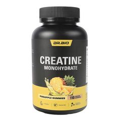 DR.BIO Creatine Monohydrate Gummies pineapple bottle for on-the-go training support