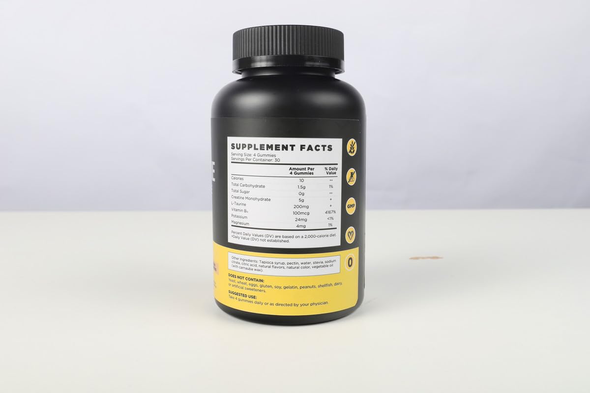 DR.BIO Creatine Monohydrate Gummies pineapple packaging for easy transport