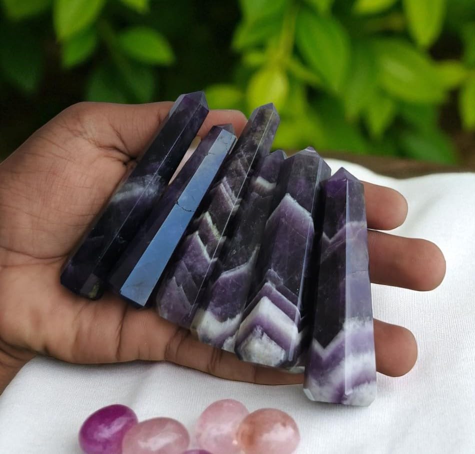 Dream Amethyst Wand handheld for mindful breathing