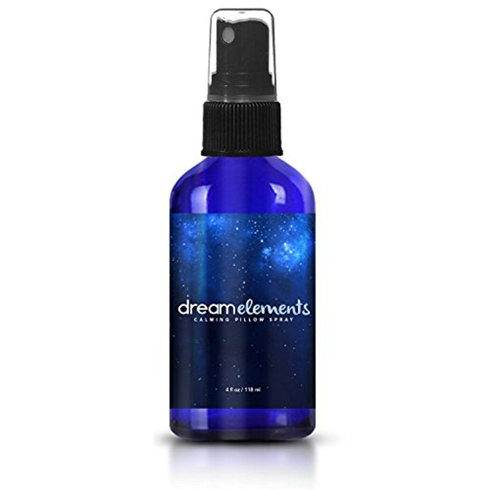 Dream Elements Calming Pillow Spray bottle ready for bedtime relaxation