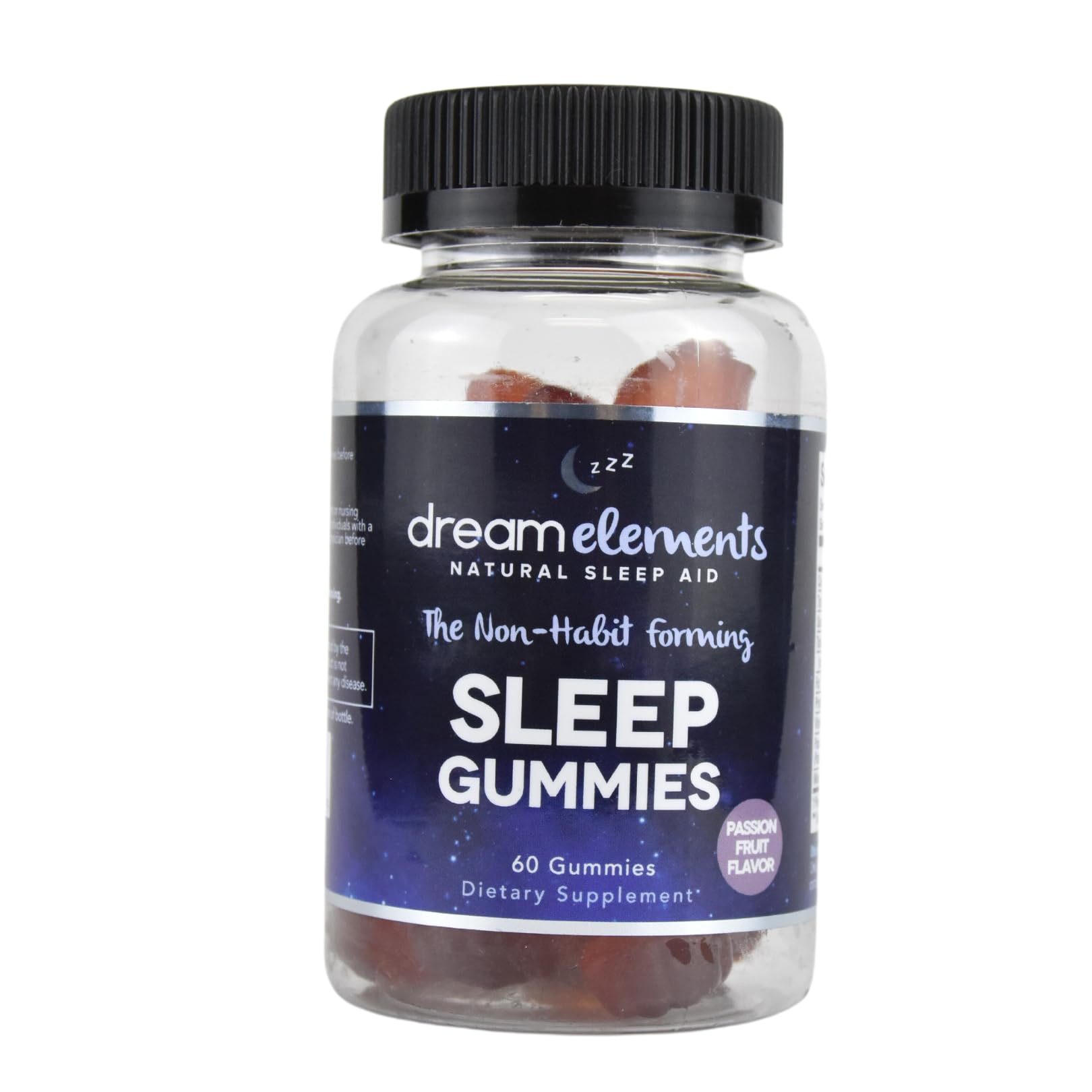 Dream Elements Sleep Gummies on nightstand suggest an easy nightly routine