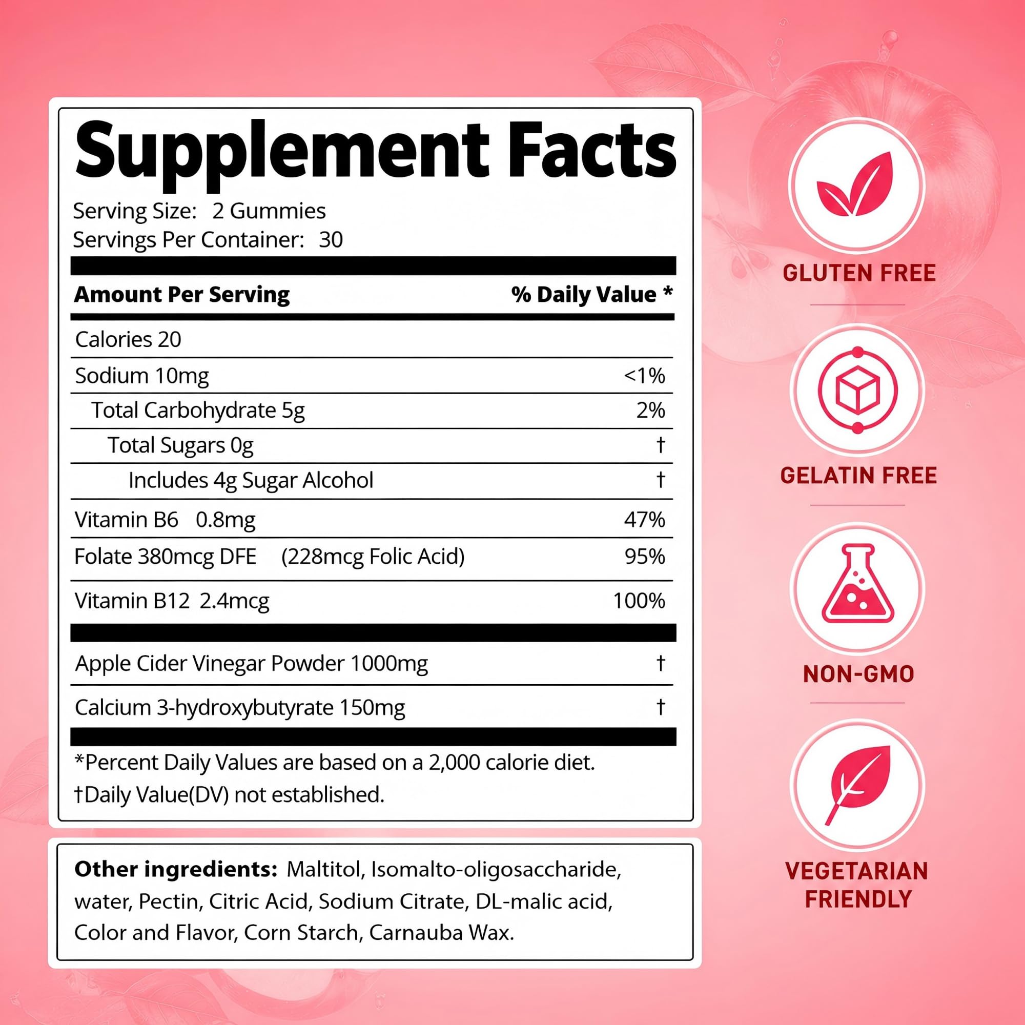 DREAVIO Keto ACV Gummies pack front emphasizes sugar-free vegan formula