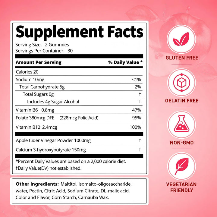 DREAVIO Keto ACV Gummies pack front emphasizes sugar-free vegan formula