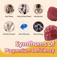 DREAVIO magnesium glycinate gummies cherry flavor support for relaxation.