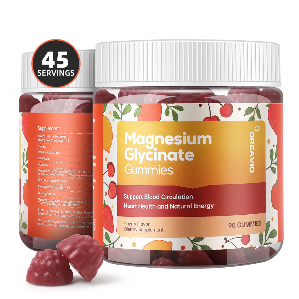 DREAVIO vegan formula gummies highlight plant-based wellness.