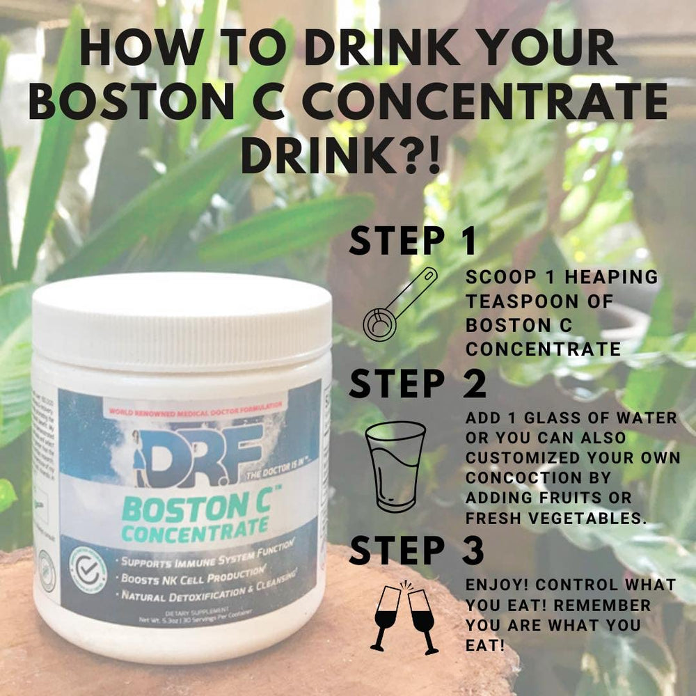 DR.F Boston C Concentrate on packaging display ready for shelves