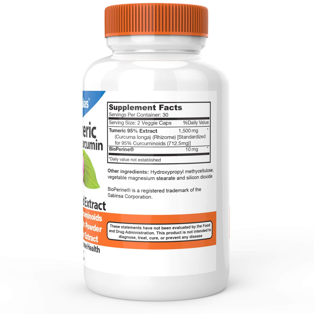 DrFormulas 30x Turmeric capsules close-up highlighting potent curcuminoids.