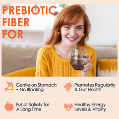DRFOSTER acacia fiber powder bottle highlighting plant-based fiber option.