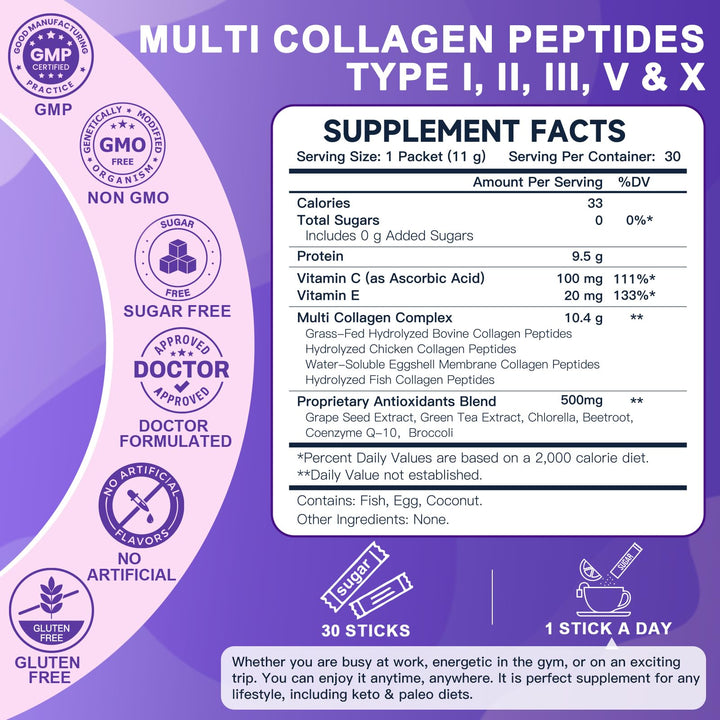 DRFOSTER Collagen-Packets stick format for on-the-go wellness