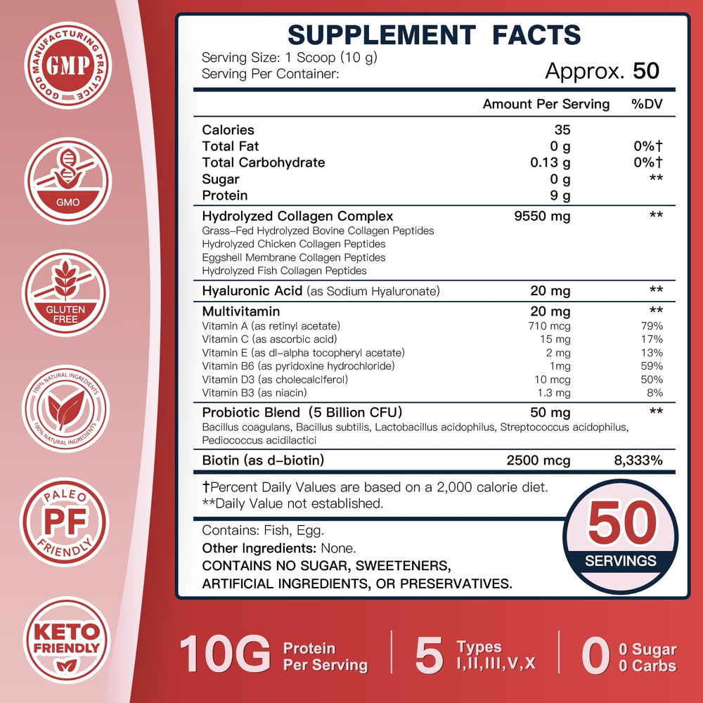 DRFOSTER collagen powder scoop for easy daily serving.