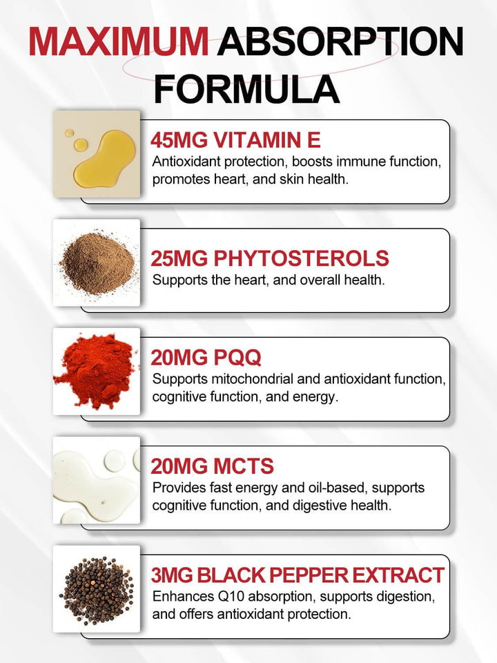 DRFOSTER CoQ10 400mg softgels third-party tested badge enhances trust.