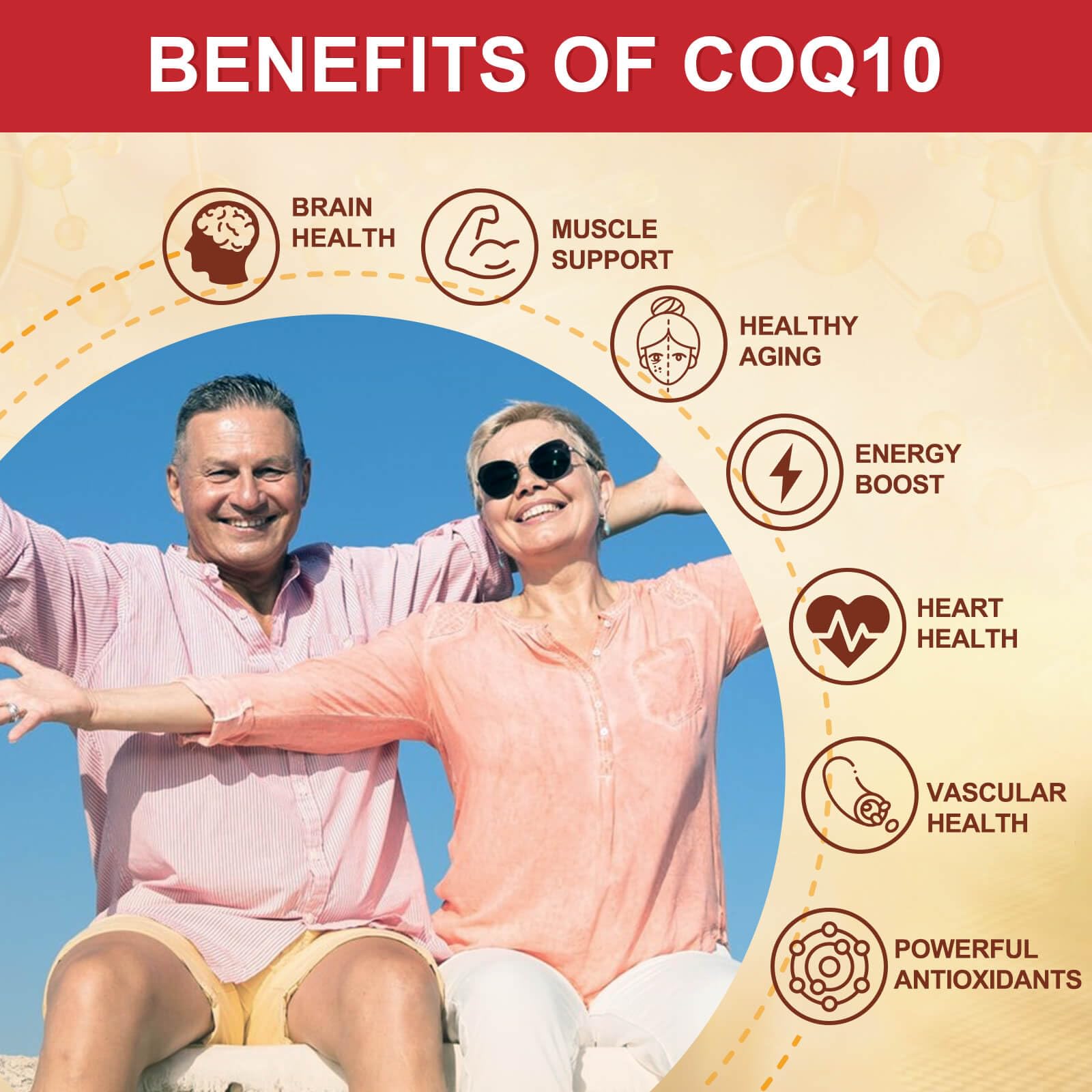 DRFOSTER CoQ10 box highlighting omega 3-6-9 and antioxidant benefits.