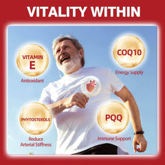 DRFOSTER ubiquinol ingredients panel with key actives