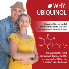 Closeup of DRFOSTER ubiquinol label with vitamin E and PQQ