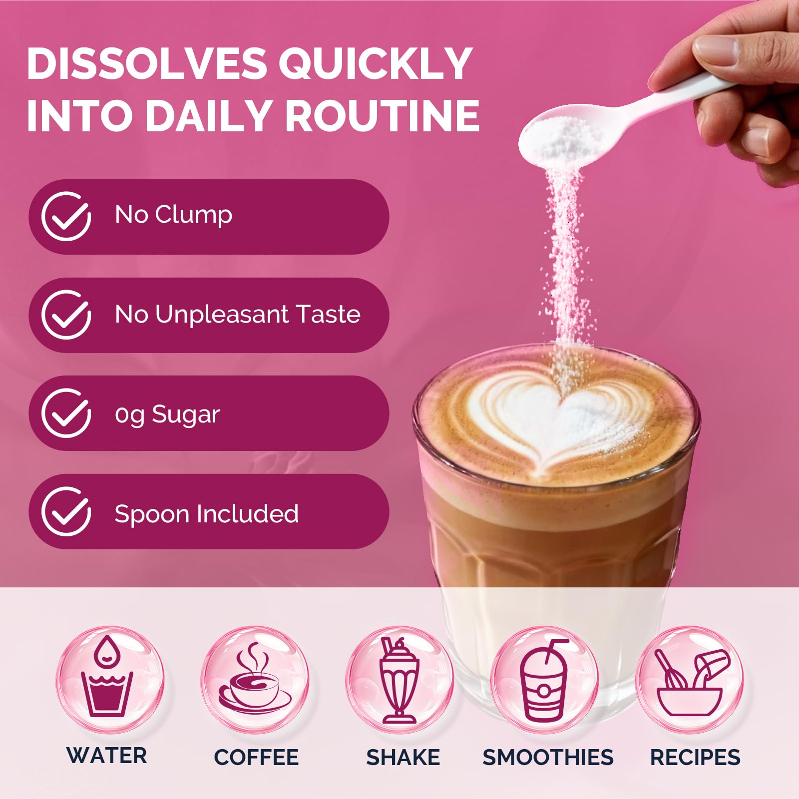 Morning routine with DRFOSTER powder in a cup