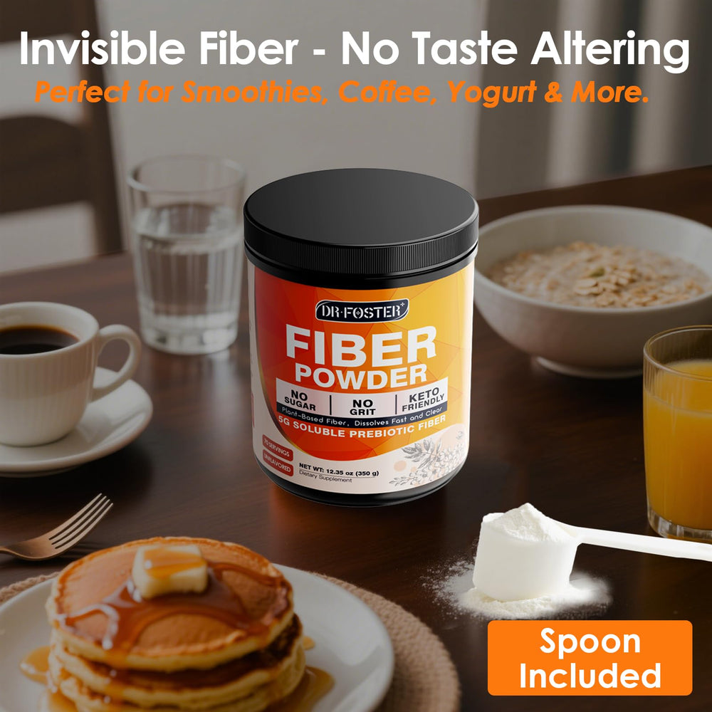 DRFOSTER inulin prebiotic fiber powder for gentle gut-friendly use.