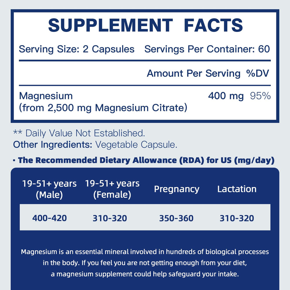 DRFOSTER magnesium citrate capsules close-up highlighting high absorption and gentle relief.