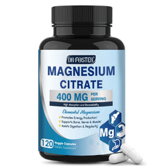 DRFOSTER magnesium citrate capsules bottle front view supporting daily regularity.