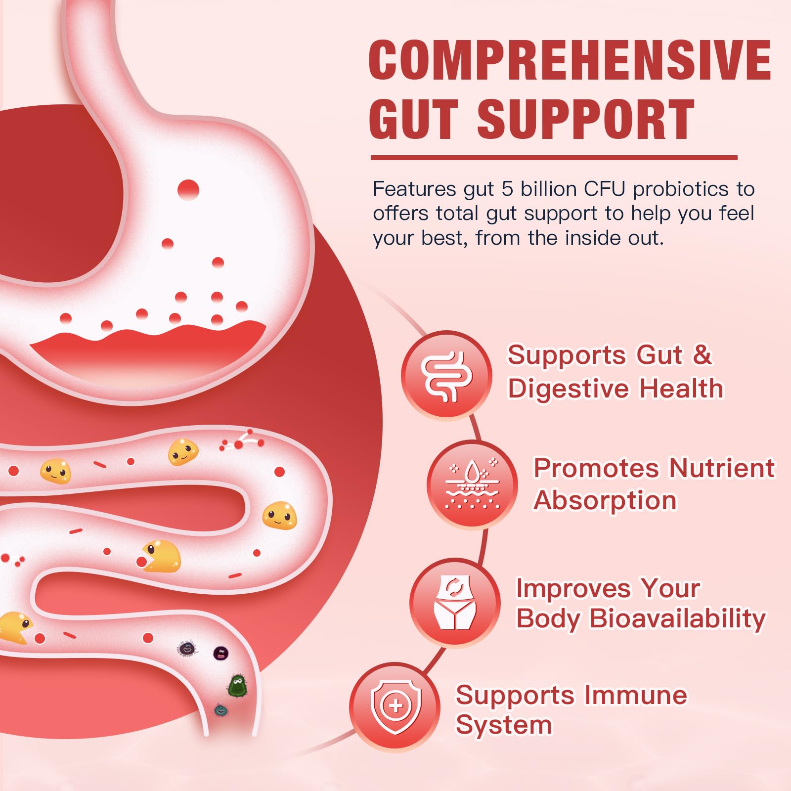 DRFOSTER probiotic blend label showing 5B CFU per serving.