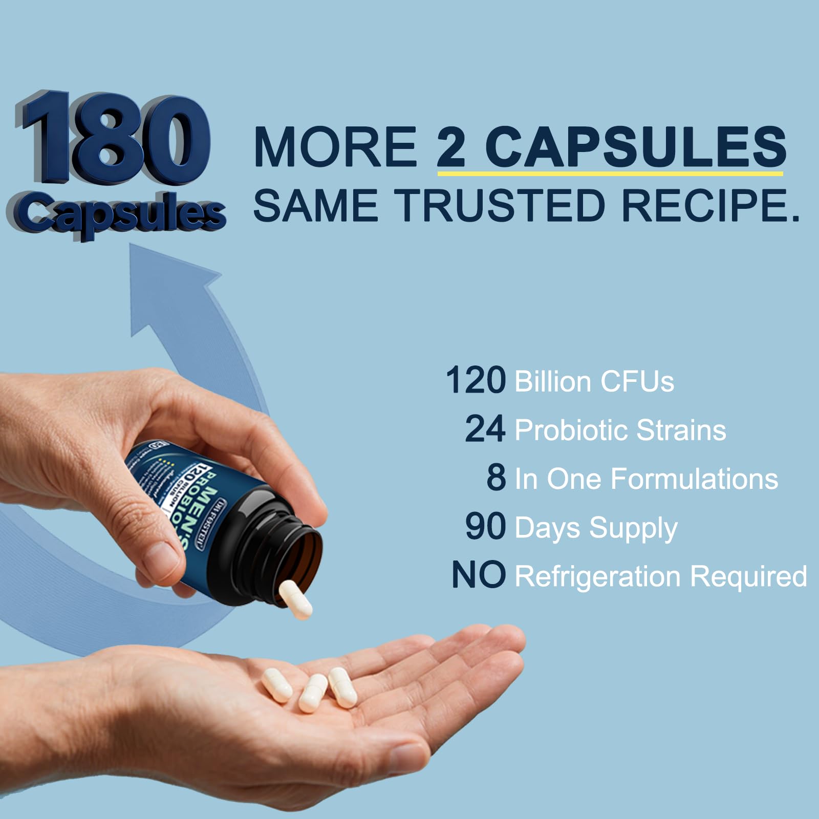 DRFOSTER Probiotics 24-strain Complex Bottle promotes balanced gut flora and immune support.