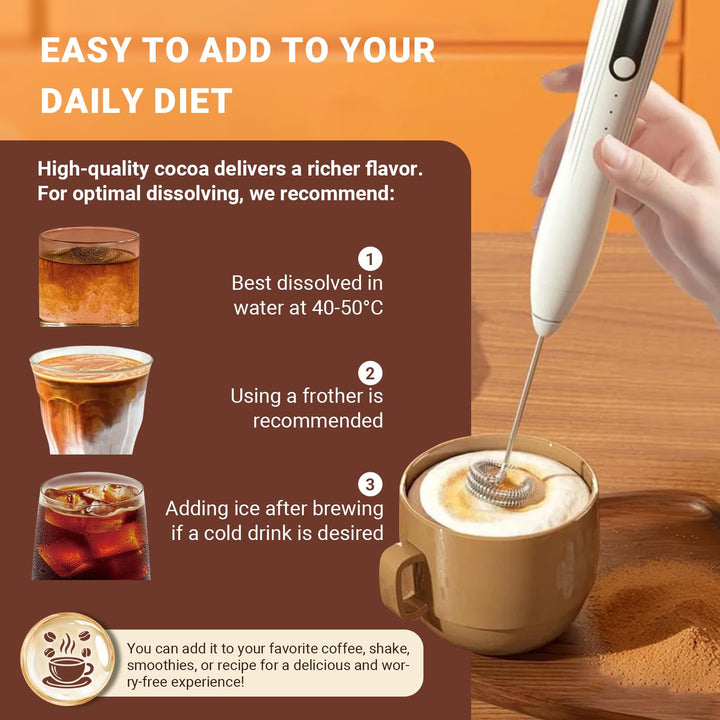 DRFOSTER serving spoon in use for precise daily dosing.