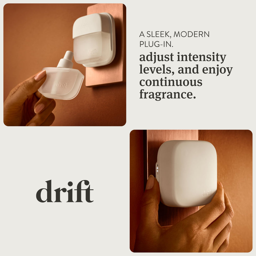 Drift Teak Diffuser placement near plants shows pet-friendly, clean-ingredient scent.