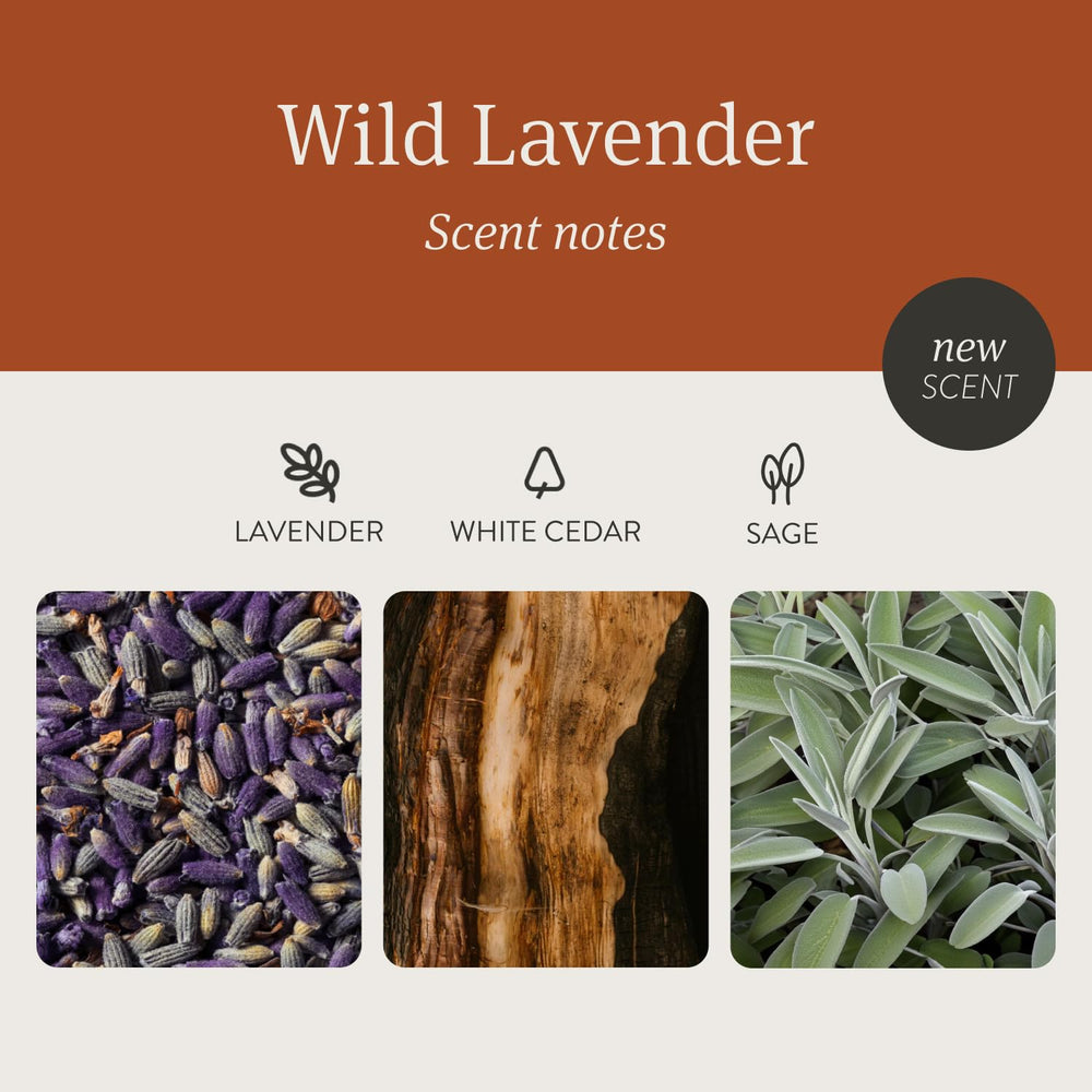 Drift Wild Lavender candle side profile with smooth finish