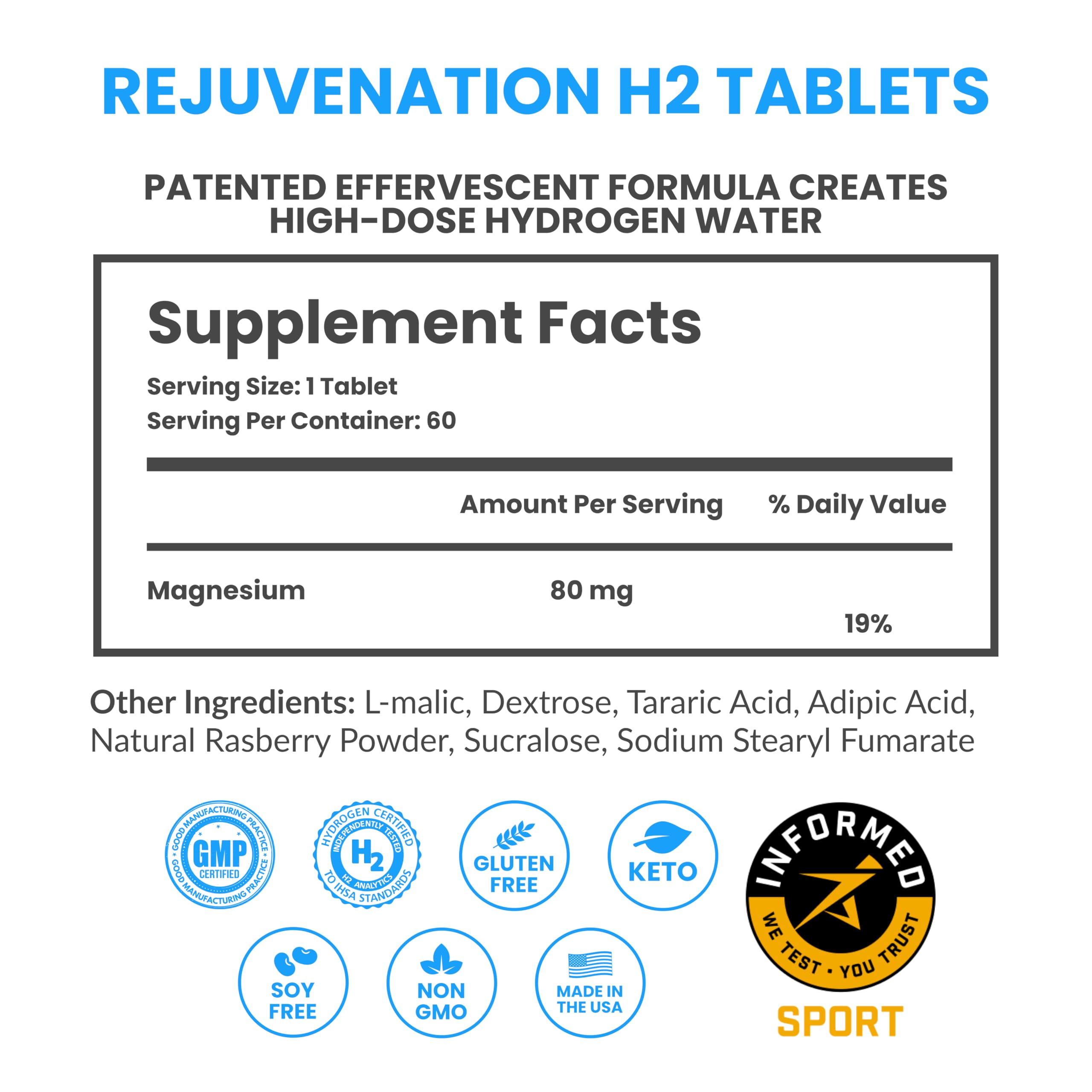 Dissolving DRINK HRW Rejuvenation tablet in water for an easy daily ritual