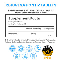 Dissolving DRINK HRW Rejuvenation tablet in water for an easy daily ritual