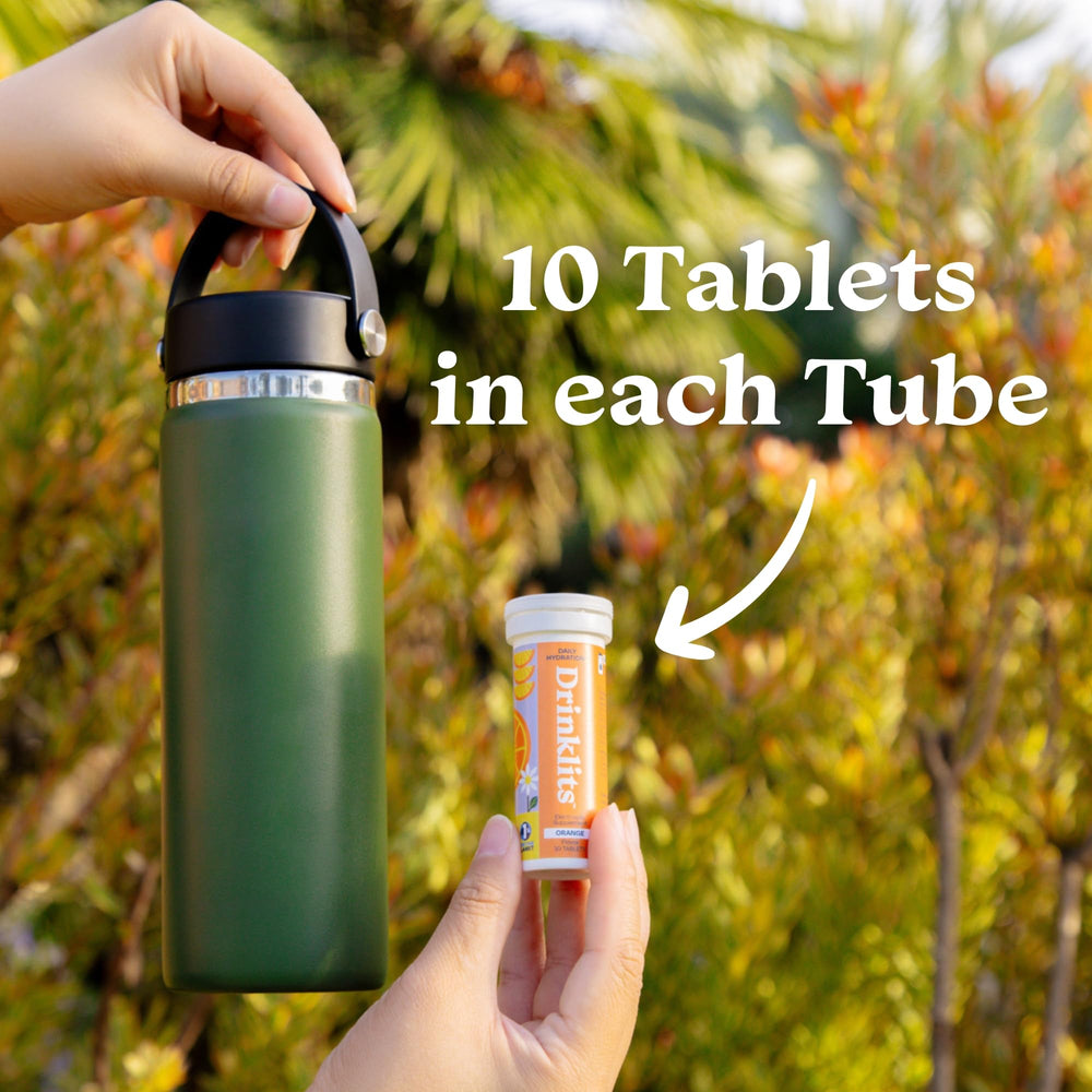Front-of-tube packaging conveys convenient hydration on the move.