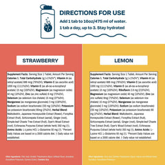 Drinklits Strawberry tube closeup tablets—delicious tasting option for everyday use