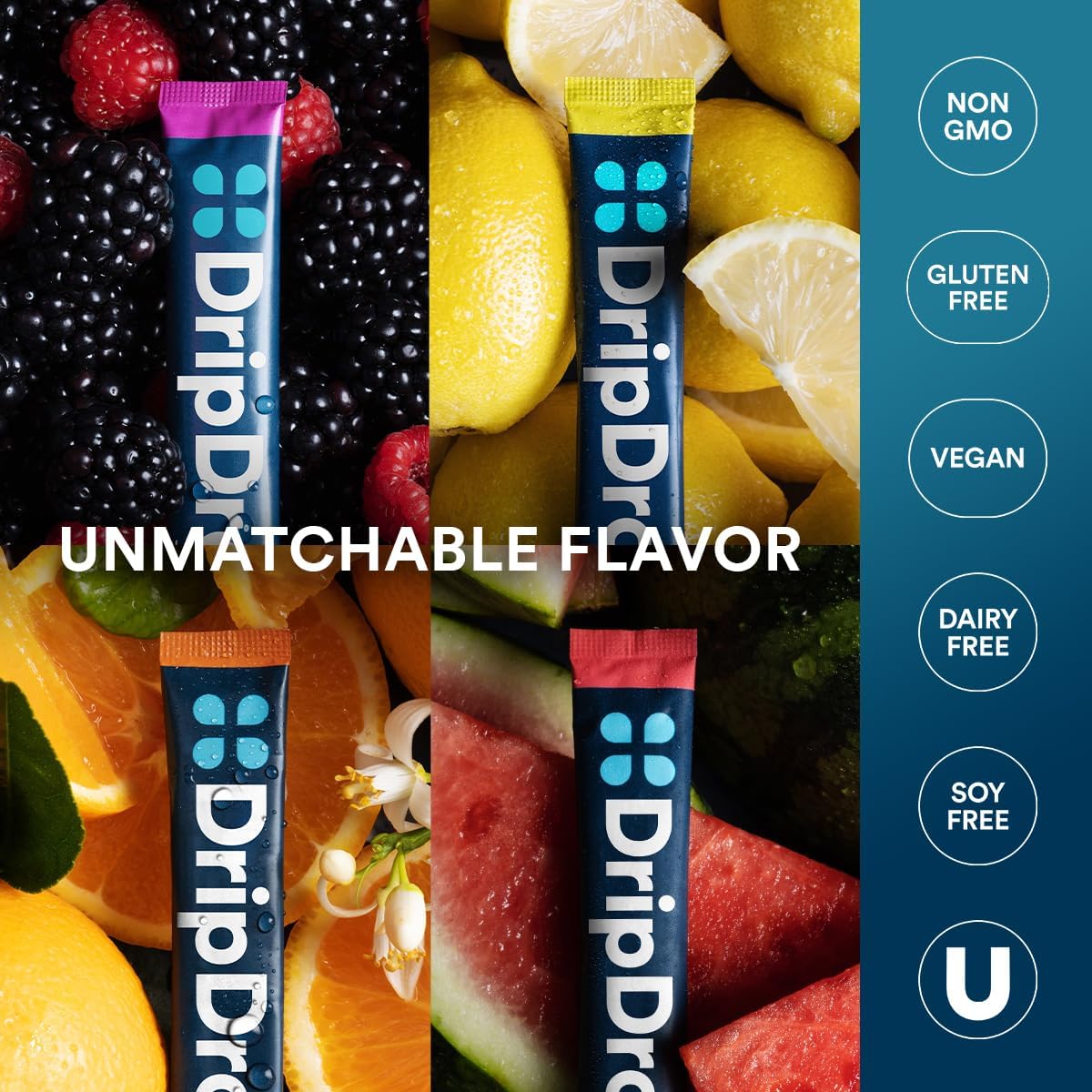 DripDrop Bold Travel Pack shows convenient on-the-go hydration