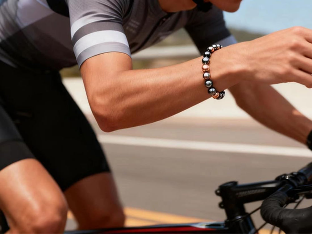 Convertible bracelet design shown, wearable on the wrist or as a slim ankle piece.