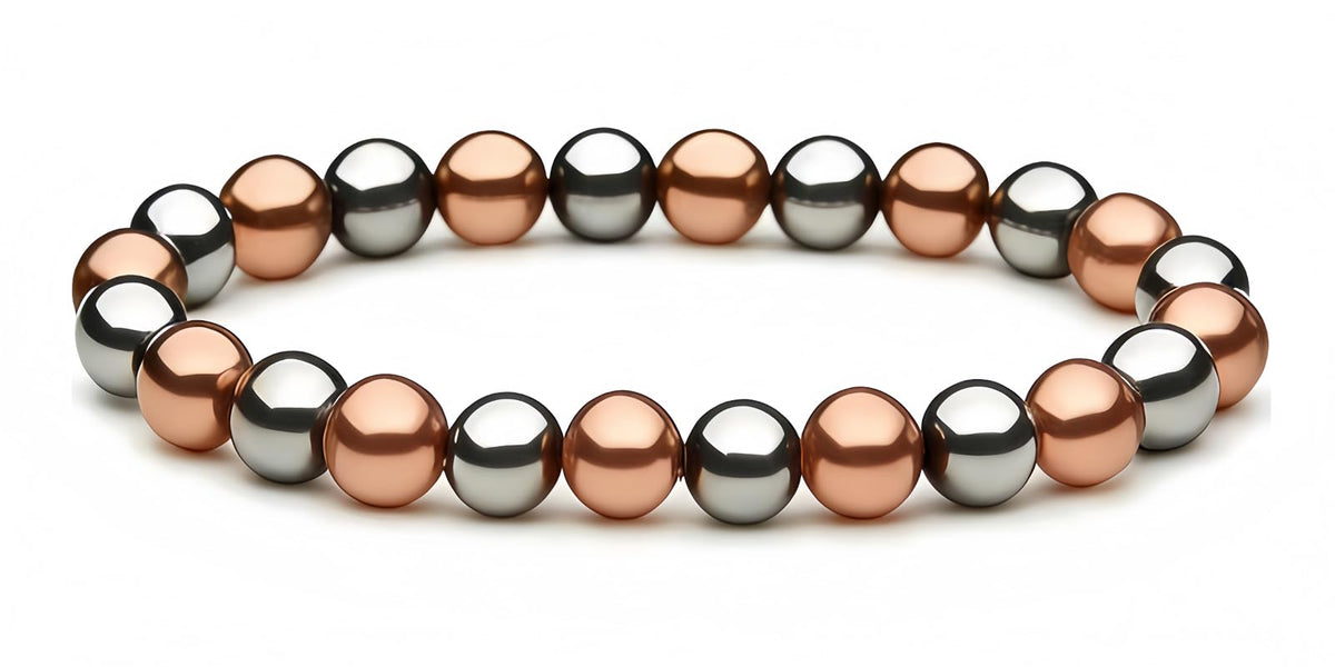 Drkao copper magnetic bracelet for women with adjustable fit and contemporary style.