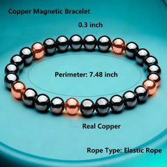 Elastic bracelet on a wrist with comfortable stretch for standard sizes.