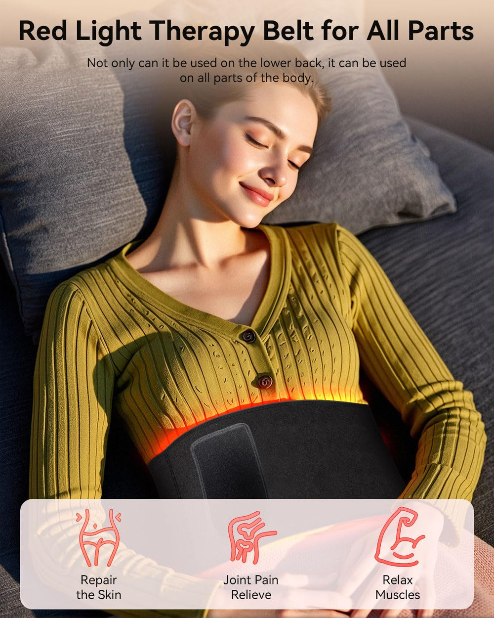 DRMATE flexible wrap around waist and shoulders for versatile placement