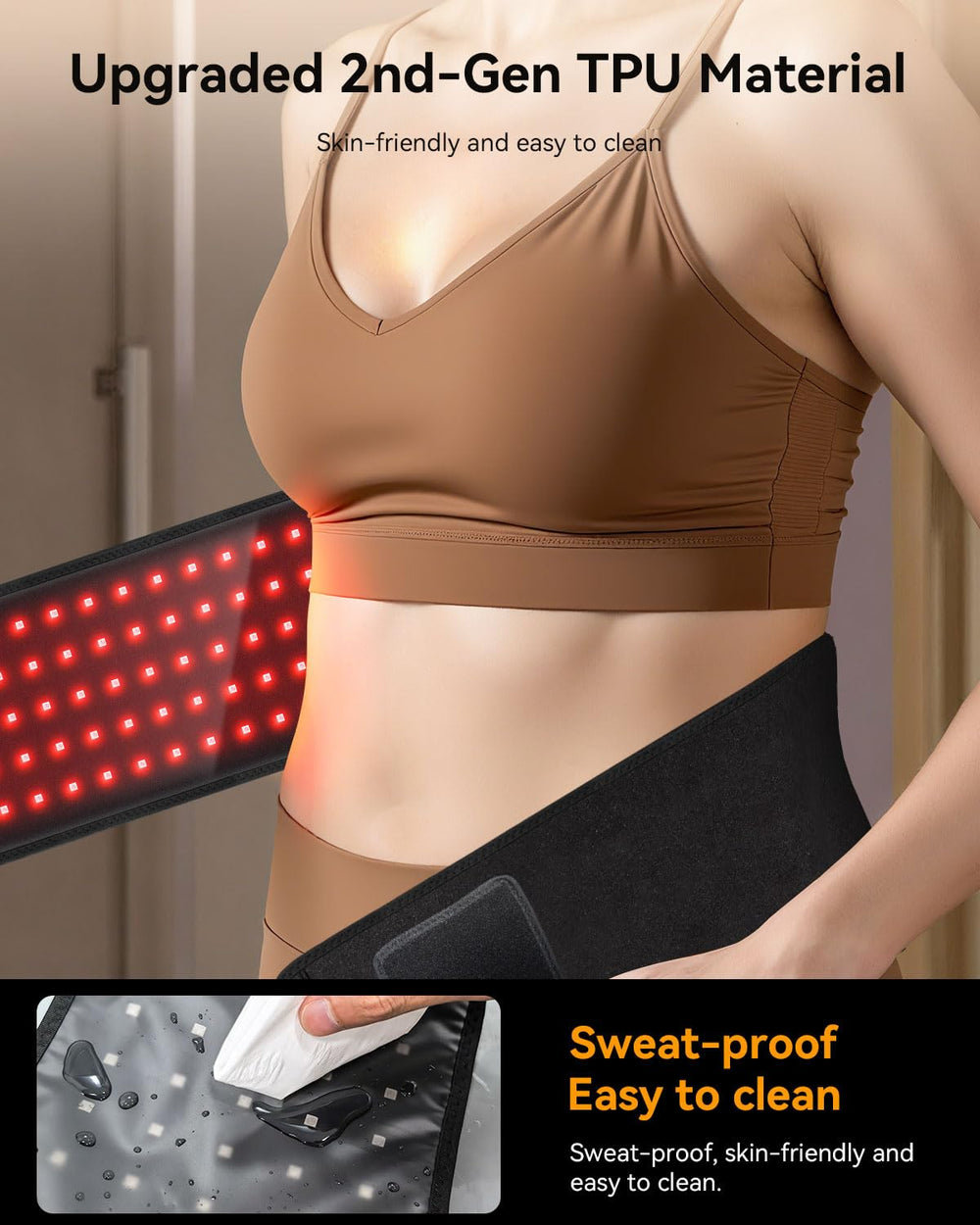 DRMATE belt in steady-on mode for consistent therapy sessions