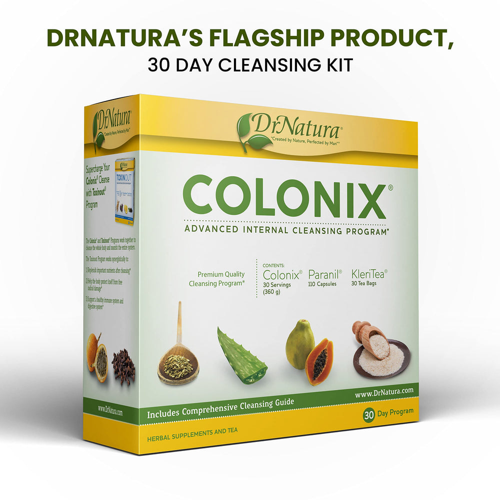 DrNatura Colonix psyllium husk powder bottle ready for a gentle fiber boost