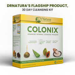 DrNatura Colonix psyllium husk powder bottle ready for a gentle fiber boost