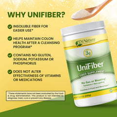 DrNatura Unifiber texture dissolving displays smooth mixing.